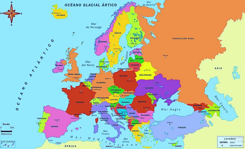 Mapa Politico de Europa